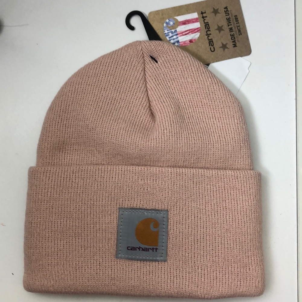 - WOMANS ROSE✖️NEW STOCK ⭐️CARHARTT  hat  beanie *NWT* - Picture 4 of 5